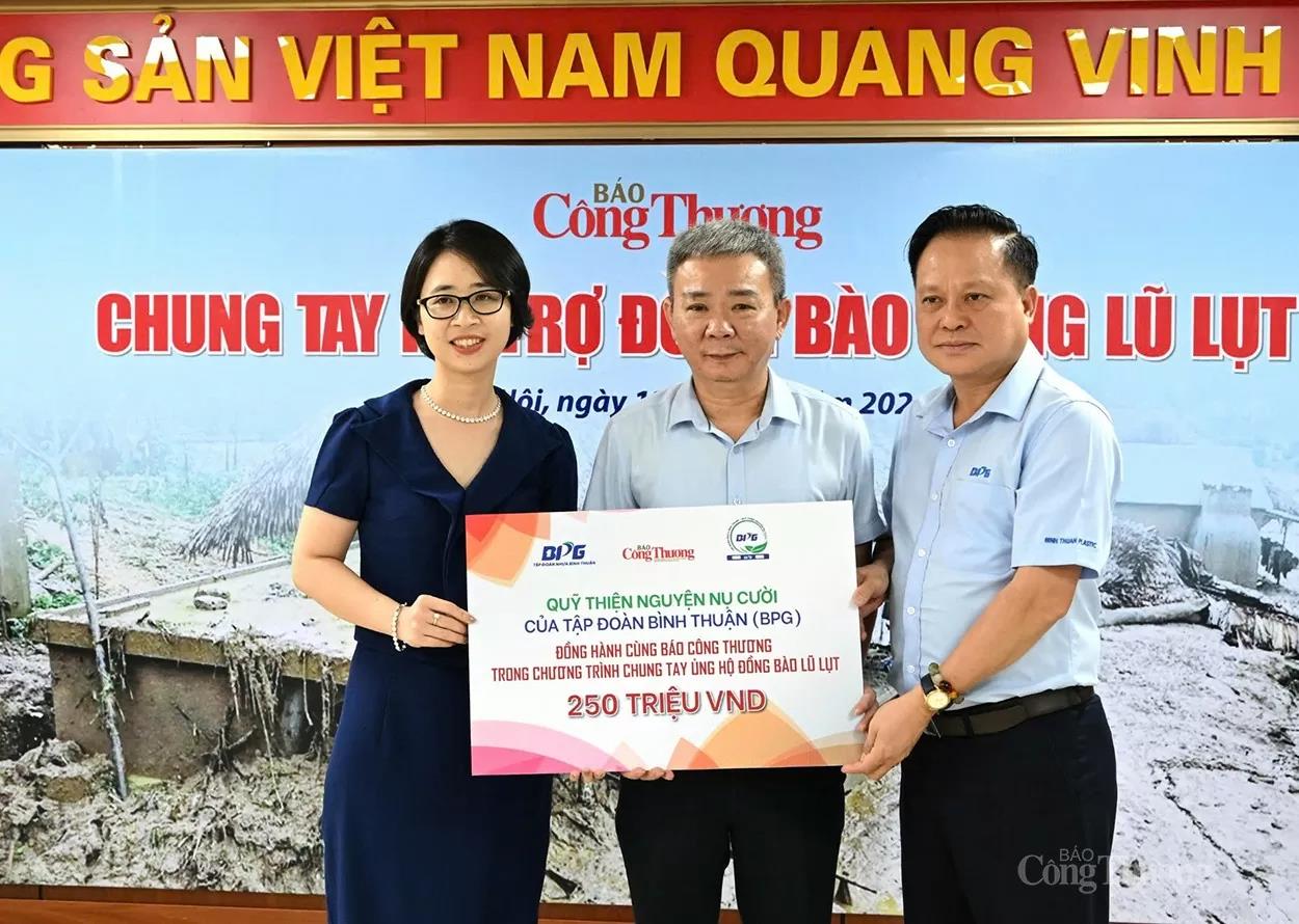 CẬP NHẬT LIÊN TỤC hoạt động ủng hộ, giúp đỡ đồng bào khắc phục hậu quả bão lụt của ngành Công Thương