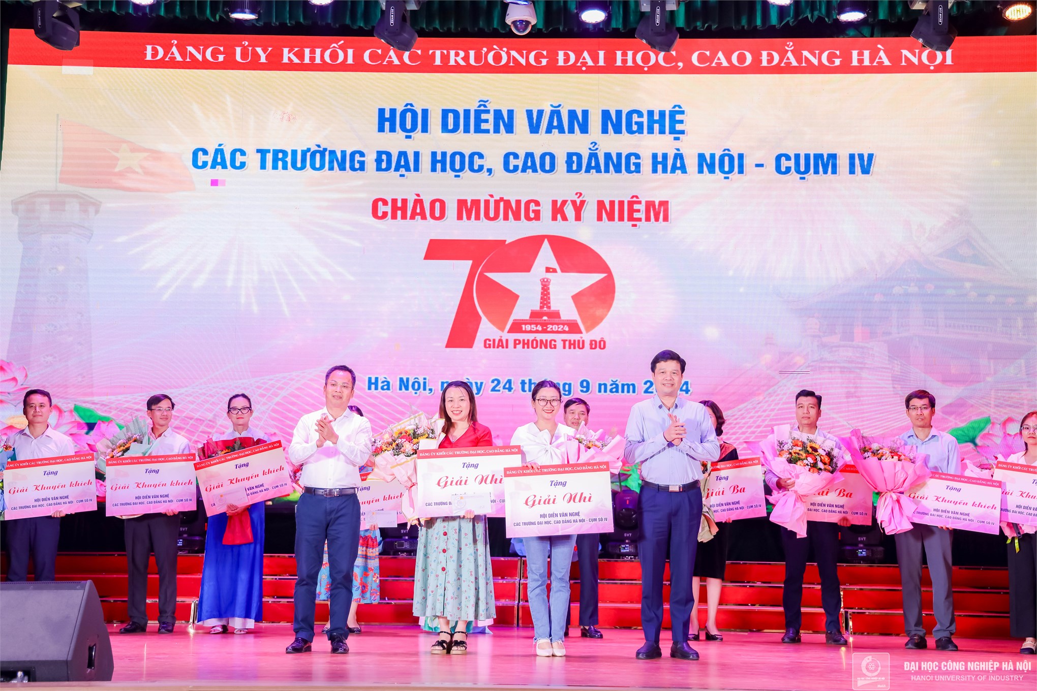 Đại học Công nghiệp Hà Nội xuất sắc đạt Giải Nhất hội diễn nghệ thuật chào mừng kỷ niệm 70 năm Giải phóng Thủ đô (10/10/1954 - 10/10/2024)