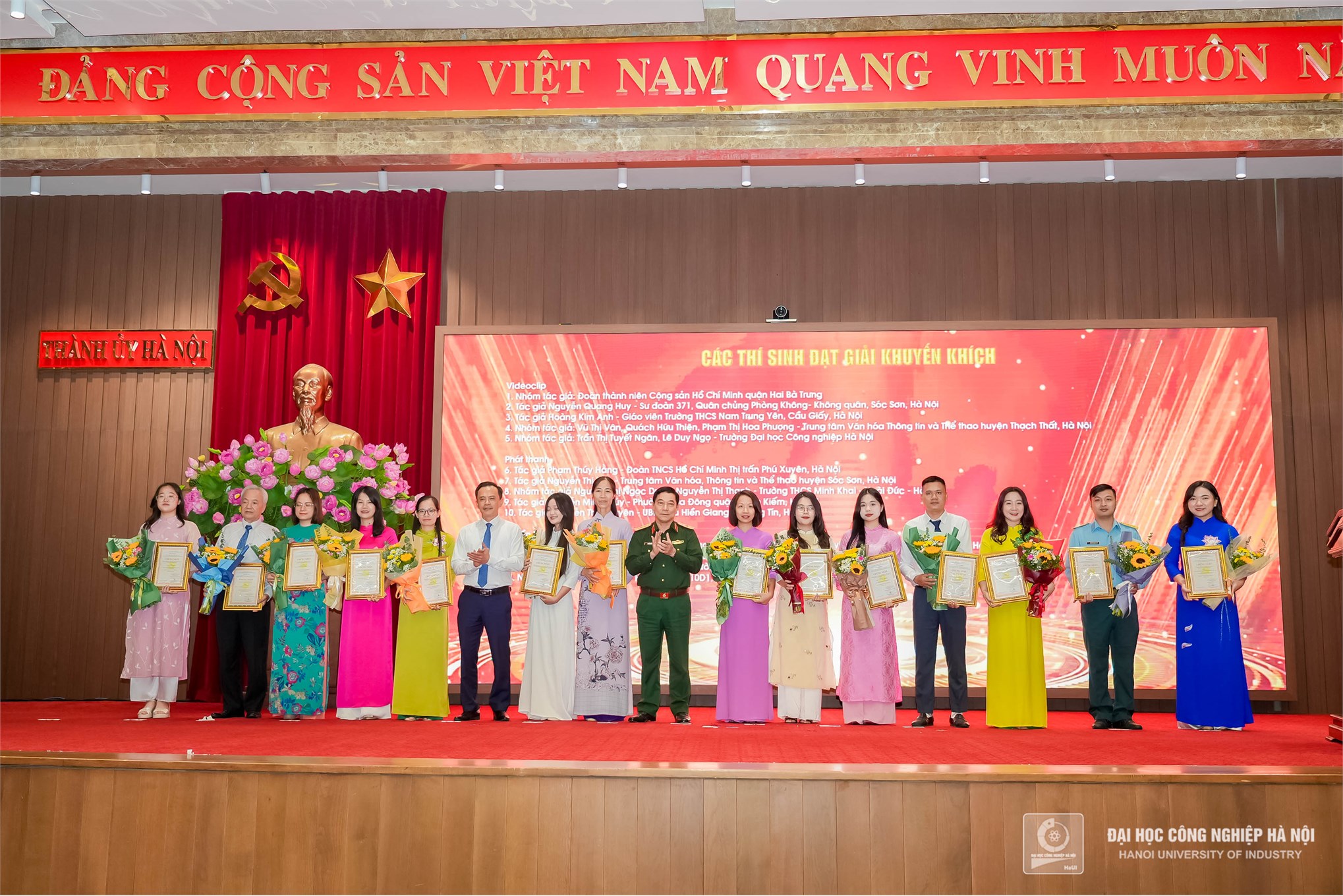 Sinh viên Đại học Công nghiệp Hà Nội đạt giải tại Cuộc thi chính luận về bảo vệ nền tảng tư tưởng của Đảng lần thứ tư, năm 2024 trên địa bàn thành phố Hà Nội