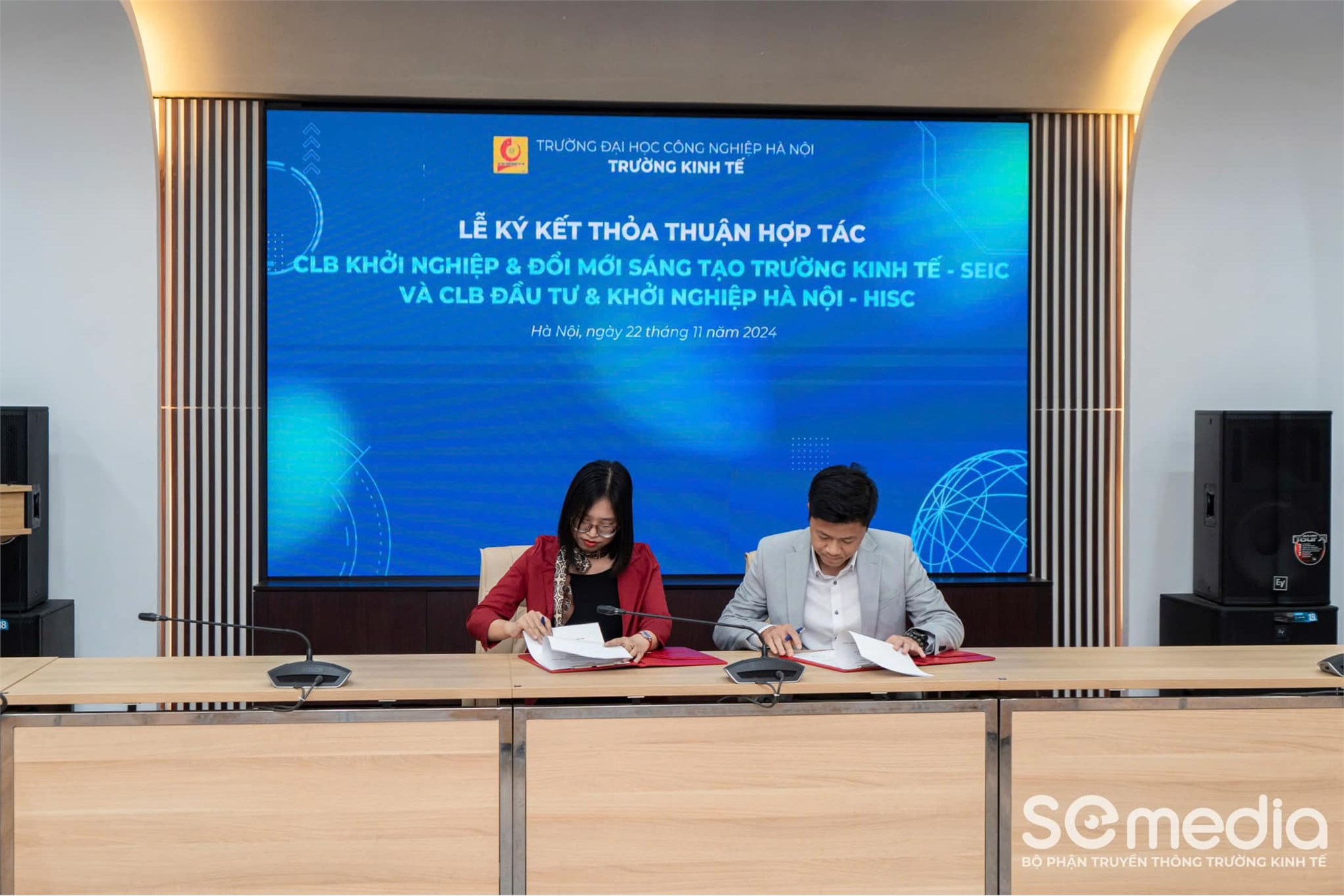 [kiemtoansts] LỄ KÝ KẾT MOU: CLB ĐẦU TƯ VÀ KHỞI NGHIỆP HÀ NỘI (HISC) – CLB KHỞI NGHIỆP SÁNG TẠO TRƯỜNG KINH TẾ – TRƯỜNG ĐẠI HỌC CÔNG NGHIỆP HÀ NỘI (SEIC)