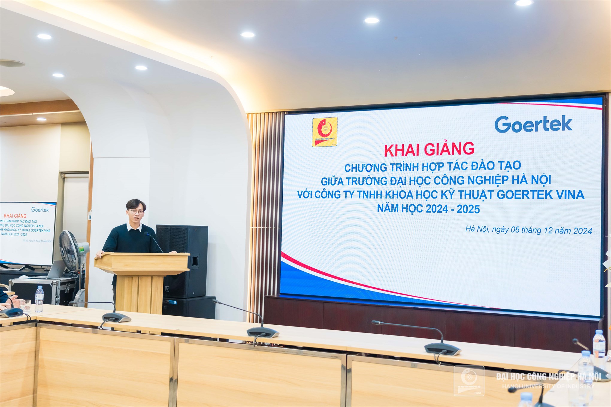 Khai giảng các chương trình hợp tác đào tạo với Công ty TNHH Khoa học kỹ thuật Goertek Vina