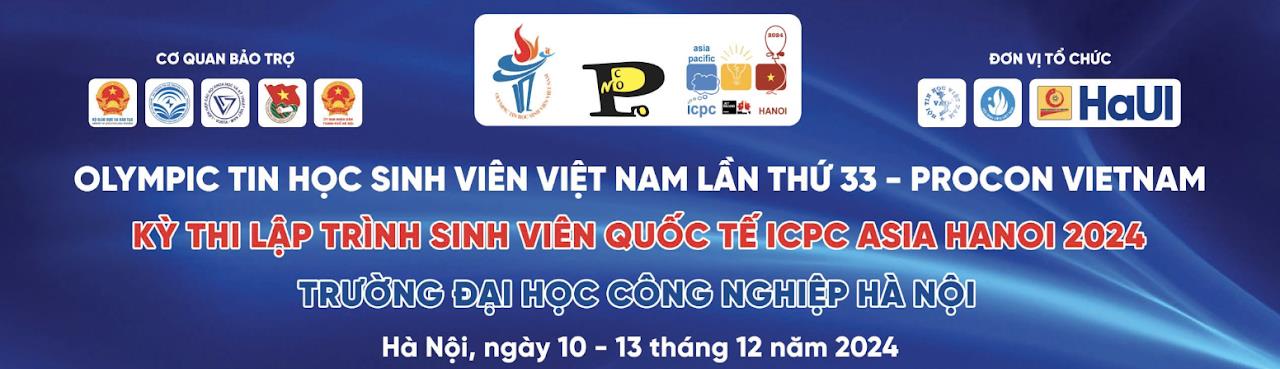 [congnghevadoisong] Hơn 700 sinh viên tranh tài tại Olympic Tin học Sinh viên Việt Nam lần thứ 33, Procon và ICPC Asia Hanoi 2024