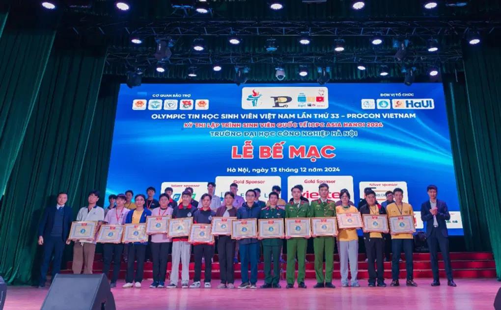 [hvcsnd] Học viện CSND xuất sắc đạt thành tích cao tại Kỳ thi Olympic Tin học Sinh viên toàn quốc