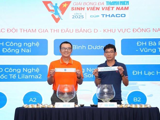 [thanhnien] Kết quả bốc thăm chia bảng giải TNSV THACO Cup 2025: Hấp dẫn ngay từ vòng loại