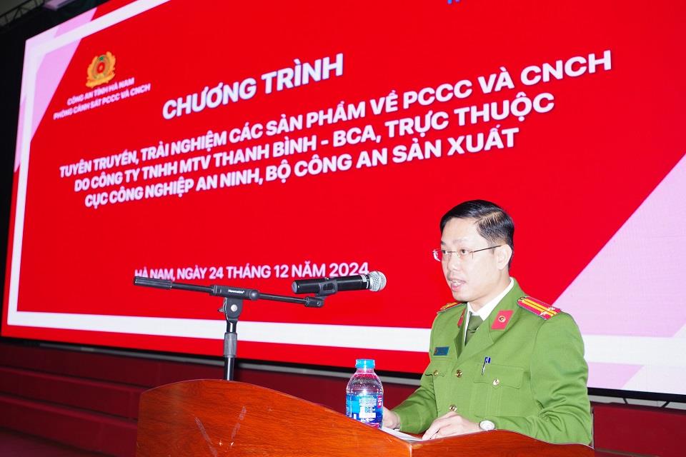 [hanam] Tuyên truyền, trải nghiệm các sản phẩm PCCC và CNCH