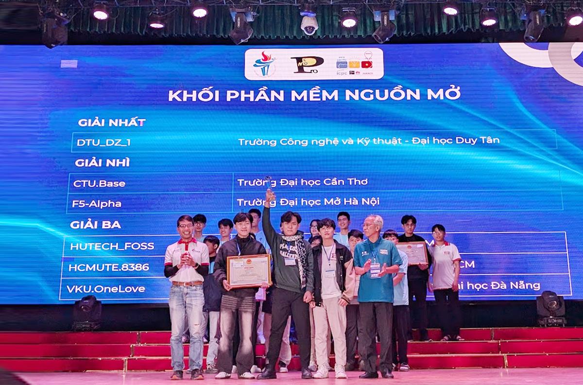 [tuoitre] Sinh viên Đại học Duy Tân đứng nhất khối phần mềm mã nguồn mở