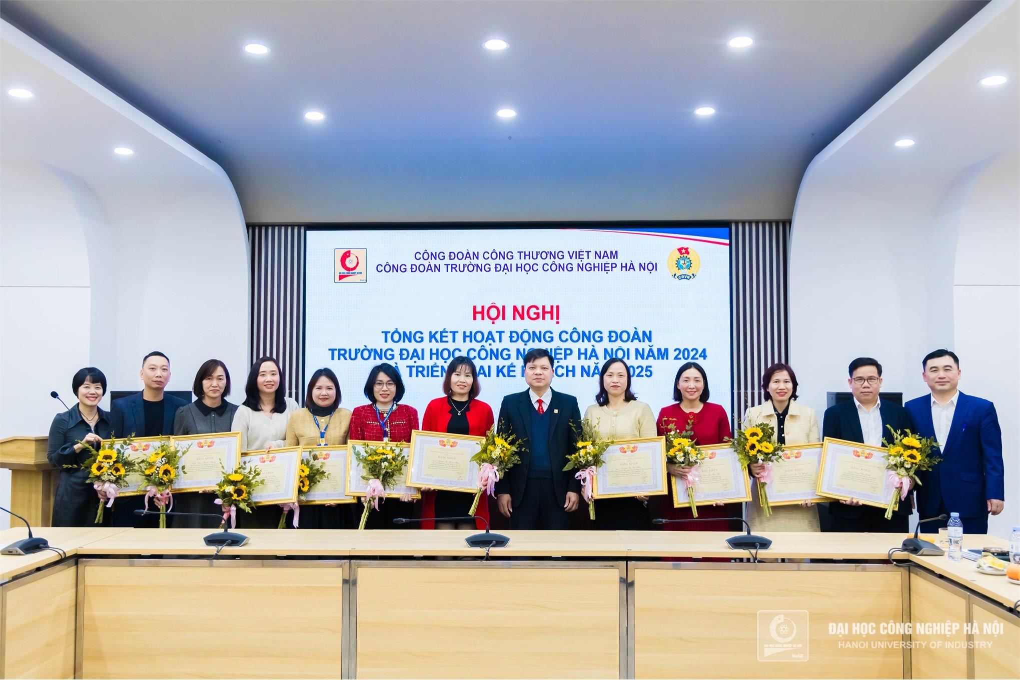 Công đoàn Trường Đại học Công nghiệp Hà Nội hoàn thành xuất sắc nhiệm vụ năm 2024