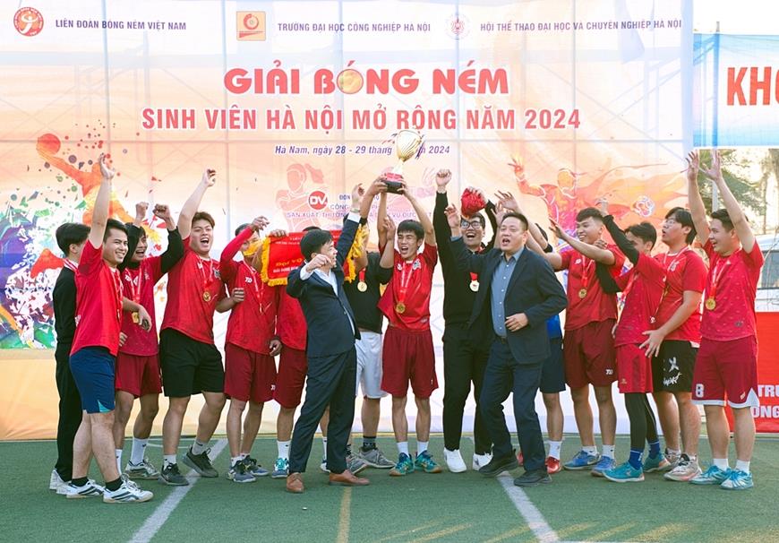 [qdnd] Hấp dẫn Giải bóng ném Sinh viên Hà Nội mở rộng năm 2024