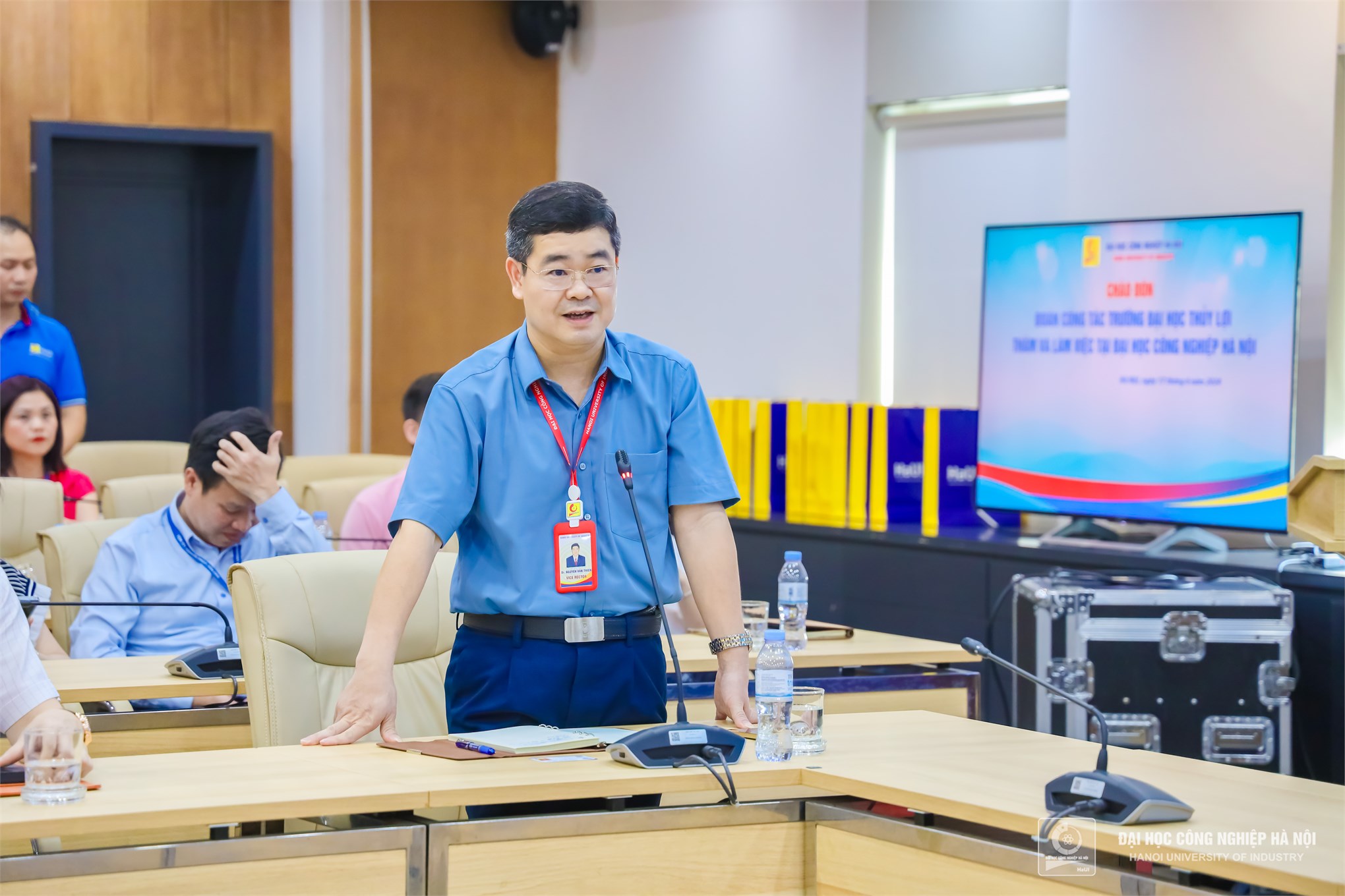 Tăng cường phối hợp, trao đổi kinh nghiệm chuyển đổi số giữa Đại học Công nghiệp Hà Nội và Trường Đại học Thuỷ Lợi
