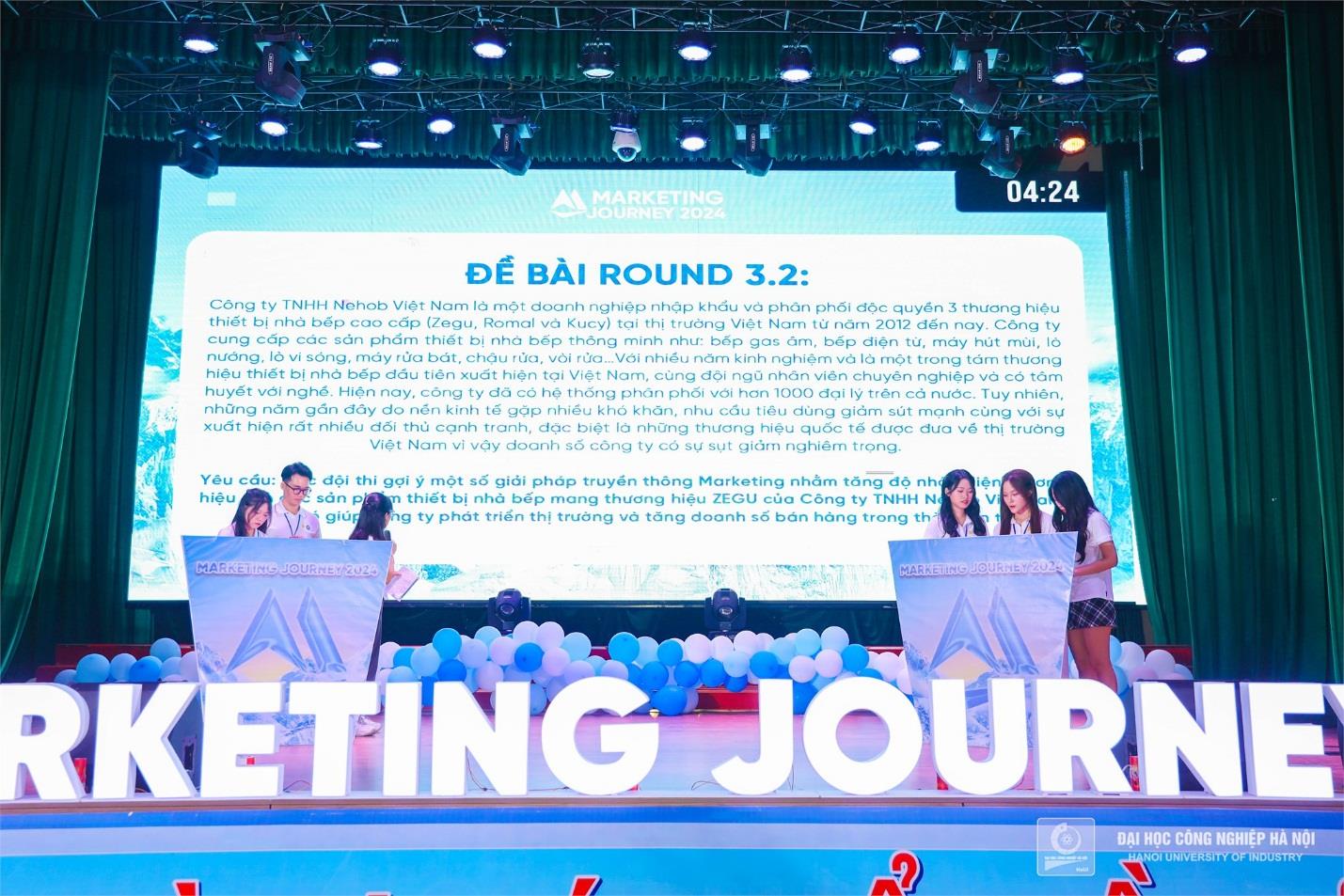 [doanhnghieptiepthi] Đại học Công nghiệp Hà Nội: Tổ chức thành công đêm chung kết Marketing Journey 2024