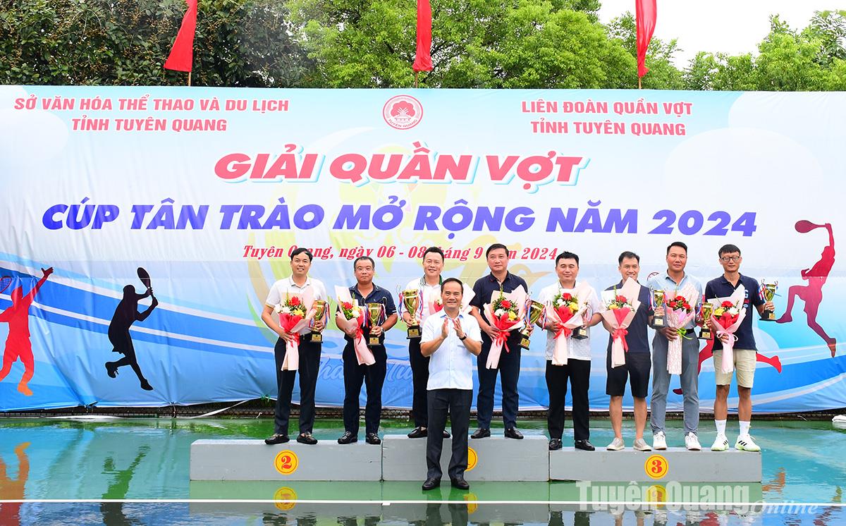 [baotuyenquang] Bế mạc Giải quần vợt Cúp Tân Trào mở rộng năm 2024