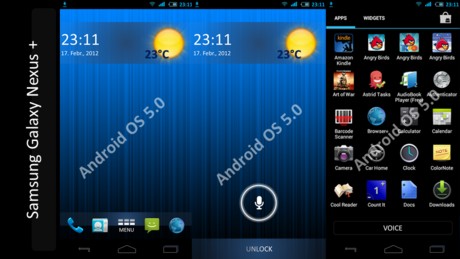 Ý tưởng Galaxy Nexus+ trong tương lai chạy Android 5.0