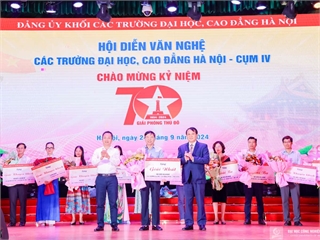 Đại học Công nghiệp Hà Nội xuất sắc đạt giải Nhất hội diễn nghệ thuật chào mừng kỷ niệm 70 năm Giải phóng Thủ đô (10/10/1954 - 10/10/2024)