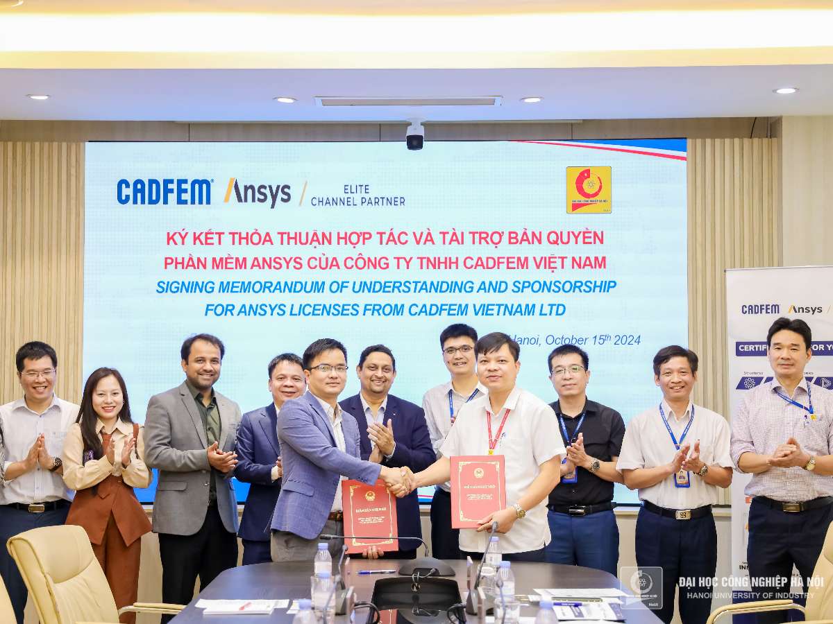 Trường Đại học Công nghiệp Hà Nội ký thỏa thuận hợp tác với Tập đoàn CADFEM Việt Nam