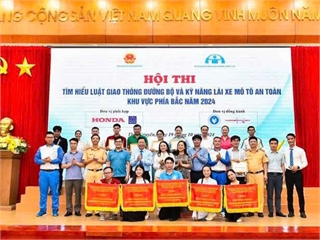 [hpu2] Trường Đại học Sư phạm Hà Nội 2 đạt giải Nhì tại Hội thi “Tìm hiểu Luật Giao thông đường bộ và kỹ năng lái xe mô tô an toàn” khu vực phía Bắc, năm 2024