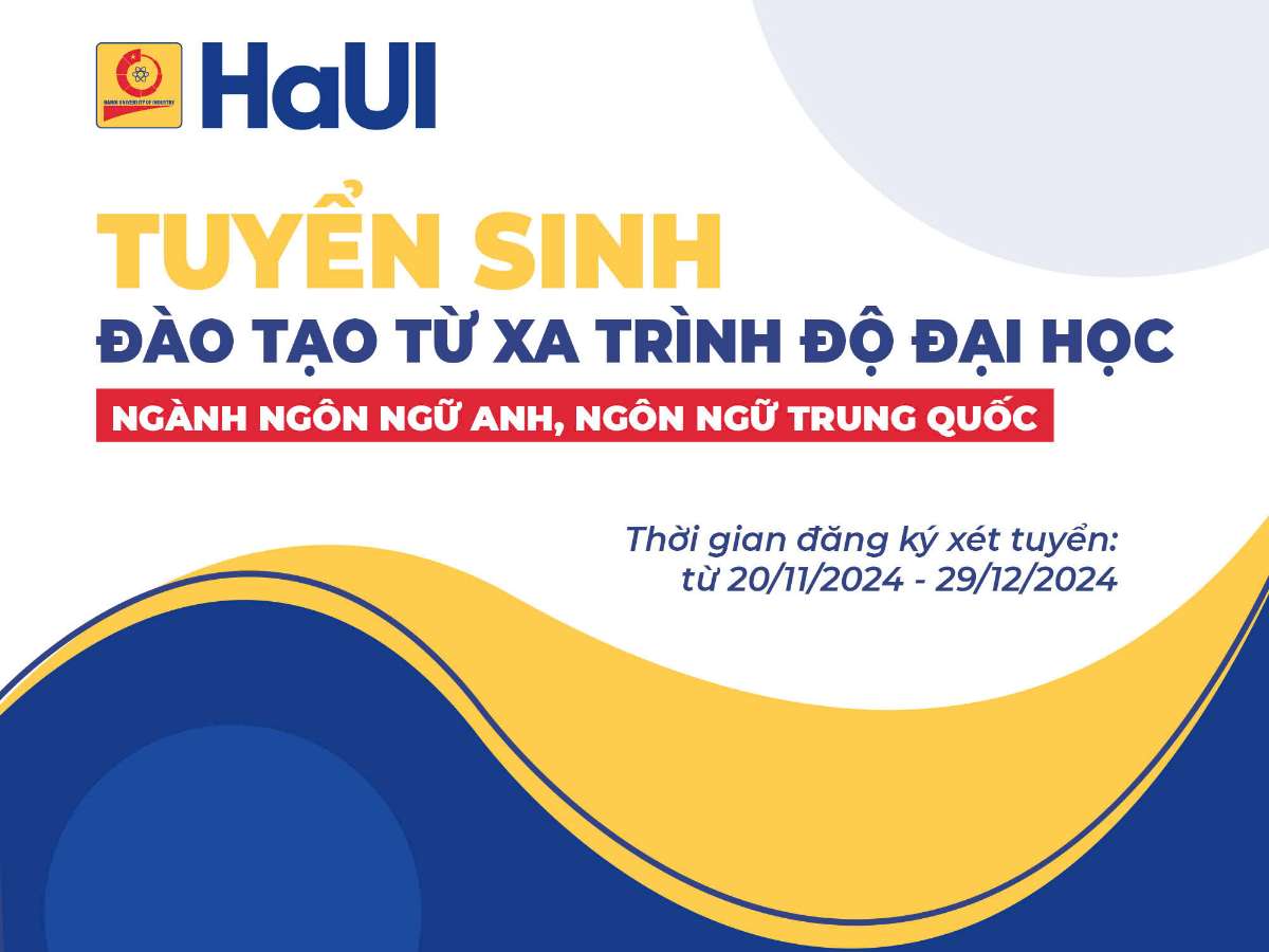 Tuyển sinh đào tạo từ xa trình độ đại học đợt tháng 11 năm 2024