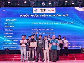 [tuoitre] Sinh viên Đại học Duy Tân đứng nhất khối phần mềm mã nguồn mở