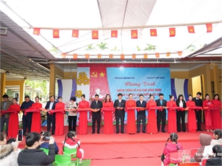 The Trade Union of Hanoi University of Industry Inaugurates Restoration Projects Mitigating the Impact of Typhoon No. 3 in Yên Sơn District, Tuyên Quang Province