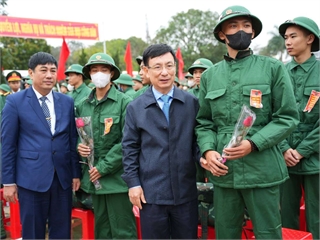 [namdinh] Vinh quang màu áo lính - Thanh niên Nam Trực sẵn sàng lên đường làm nhiệm vụ bảo vệ Tổ Quốc!