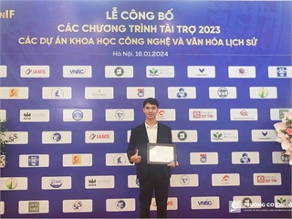 Thanh xuân rực rỡ của chàng học viên đam mê nghiên cứu khoa học