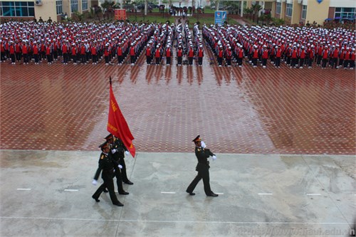 MỘT SỐ HÌNH ẢNH BUỔI KHAI GIẢNG NĂM HỌC MỚI VÀ KHÁNH THÀNH TRUNG TÂM GIÁO DỤC QUỐC PHÒNG VÀ AN NINH