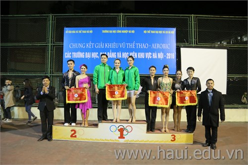Chung kết giải `Khiêu vũ thể thao - Aerobic các trường đại học, cao đẳng và học viên khu vực Hà Nội` năm 2016