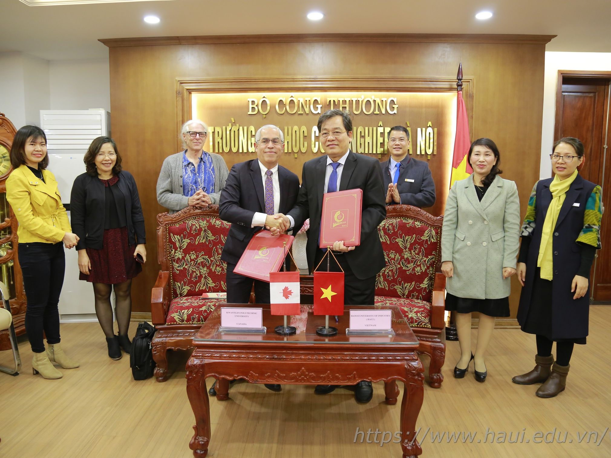 MOU signing ceremony between Hanoi University of Industry and Kwantlen ...