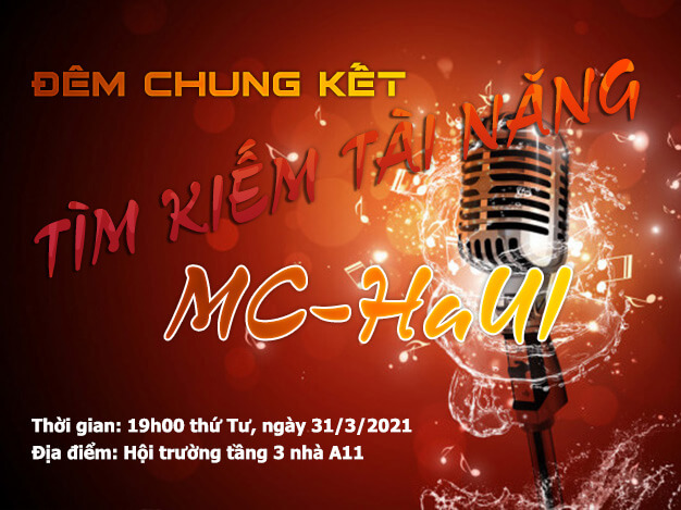 Đêm chung kết “Tìm kiếm tài năng MC - HaUI”