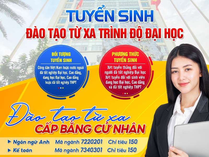 Tuyển sinh đào tạo từ xa trình độ đại học năm 2022