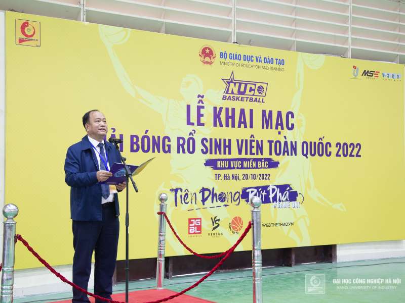 Khai mạc Giải bóng rổ sinh viên toàn quốc khu vực miền Bắc năm 2022 tại Đại học Công nghiệp Hà Nội