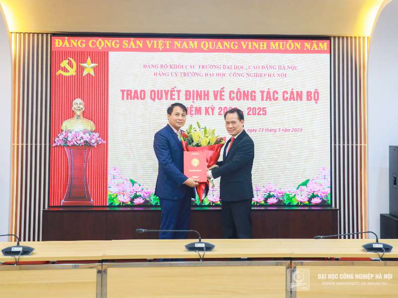 Đồng chí Lê Hồng Quân giữ chức Bí thư Đảng ủy Trường Đại học Công nghiệp Hà Nội