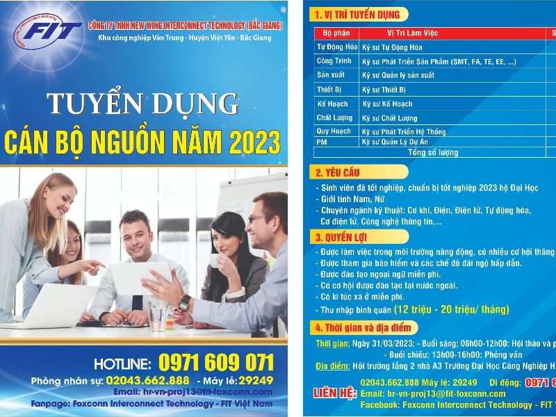 Hội thảo việc làm và tuyển dụng trực tiếp của Công ty TNHH New Wing Interconnect Technology