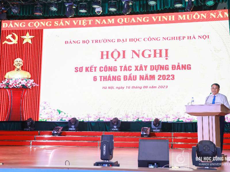 Sơ kết công tác xây dựng Đảng 6 tháng đầu năm 2023