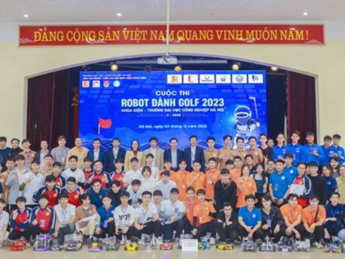 [vjst] Trường Đại học Công nghiệp Hà Nội: Khích lệ sinh viên sáng tạo tại cuộc thi robot đánh golf năm 2023