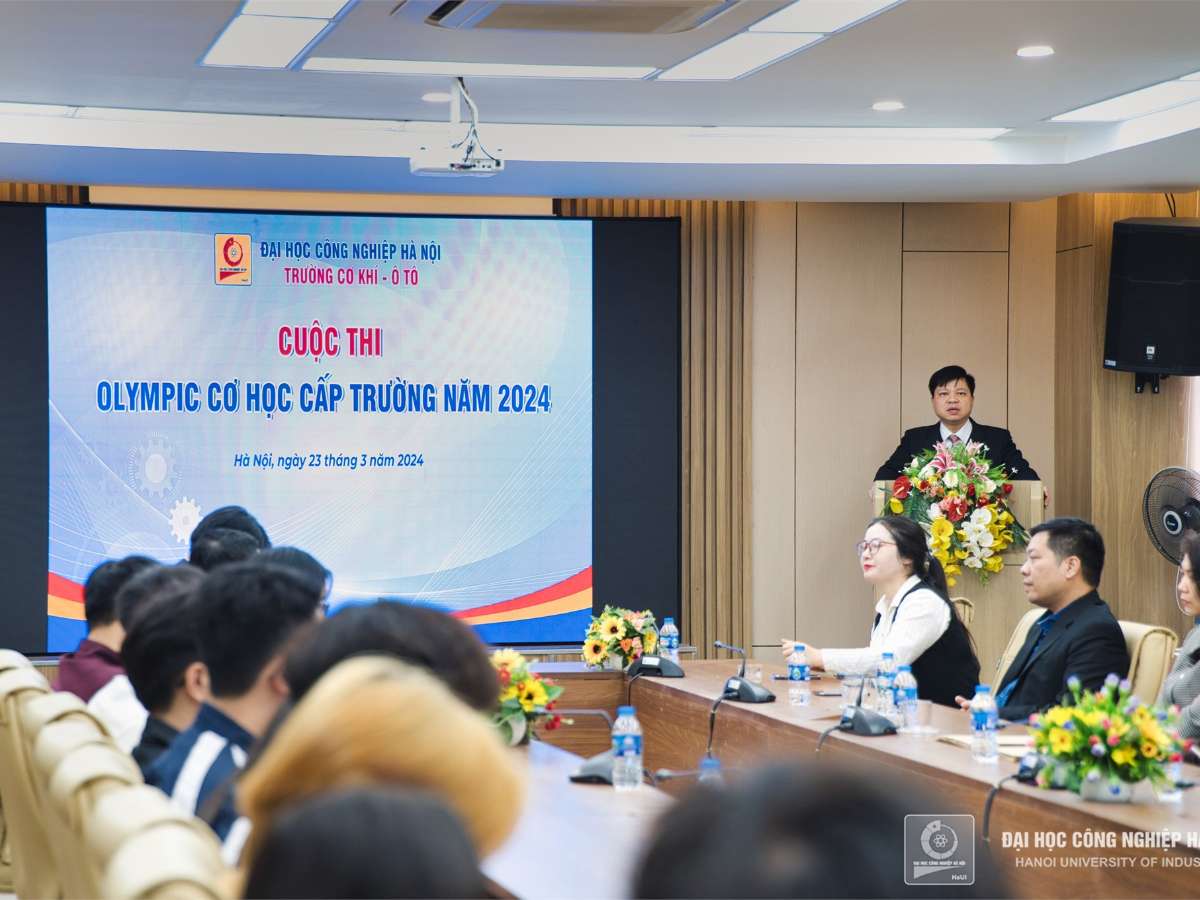 [moit] Đại học Công nghiệp Hà Nội tổ chức Cuộc thi Olympic Cơ học cấp trường năm 2024