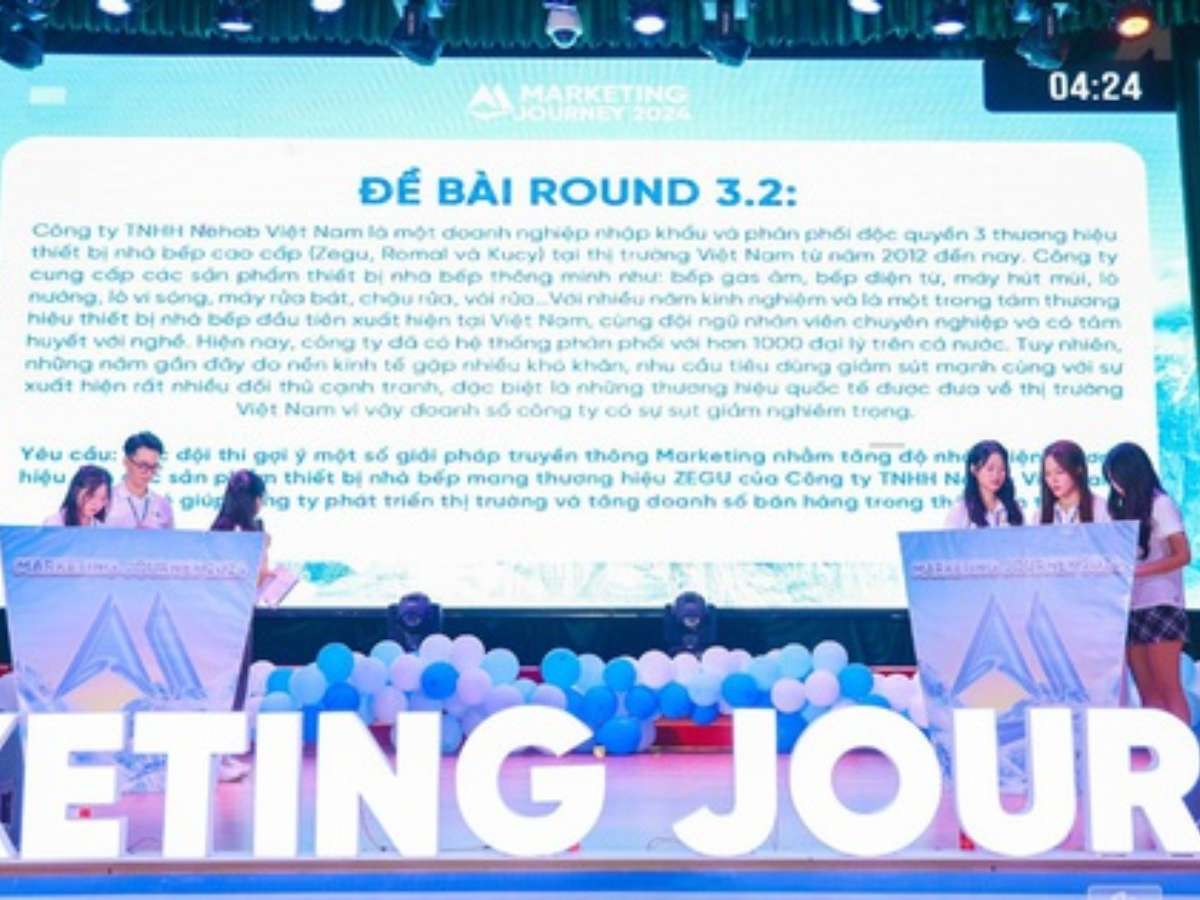 [doanhnghieptiepthi] Đại học Công nghiệp Hà Nội: Tổ chức thành công đêm chung kết Marketing Journey 2024