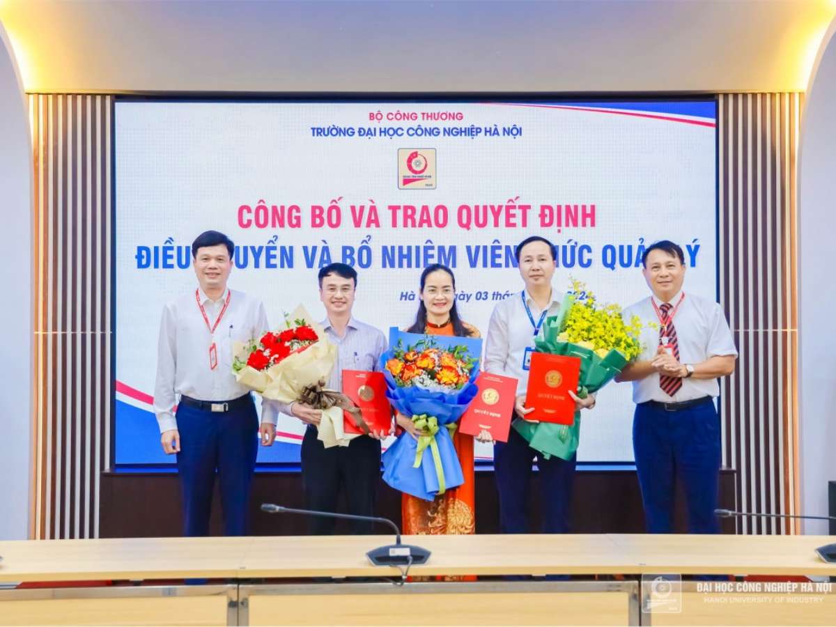 [congthuong] Thành lập Trường Kinh tế thuộc Trường Đại học Công nghiệp Hà Nội và bổ nhiệm cán bộ quản lý