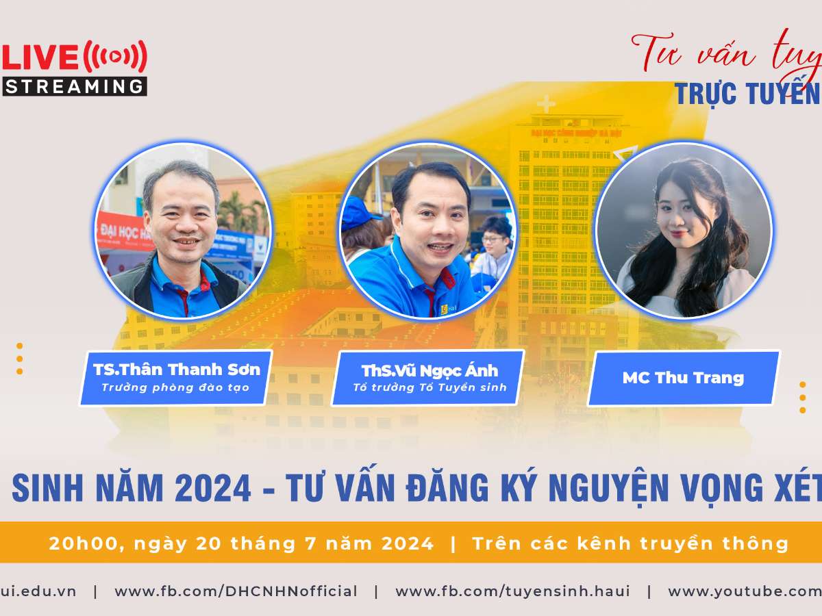 [LIVESTREAM] Tư vấn đăng ký nguyện vọng xét tuyển